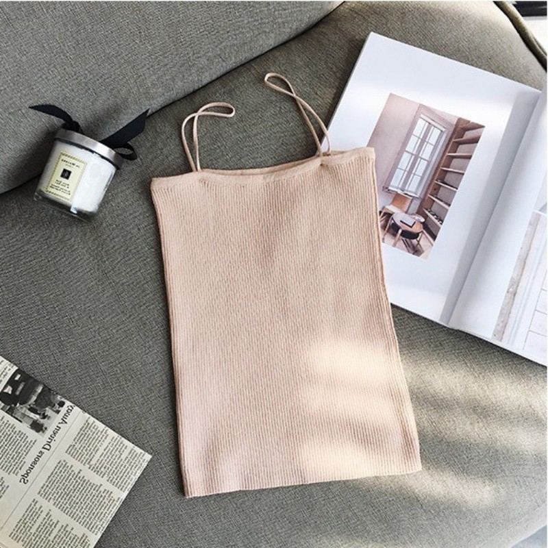 [Baywellfashion]Áo sát nách màu trơn dáng ôm cho nữ | BigBuy360 - bigbuy360.vn