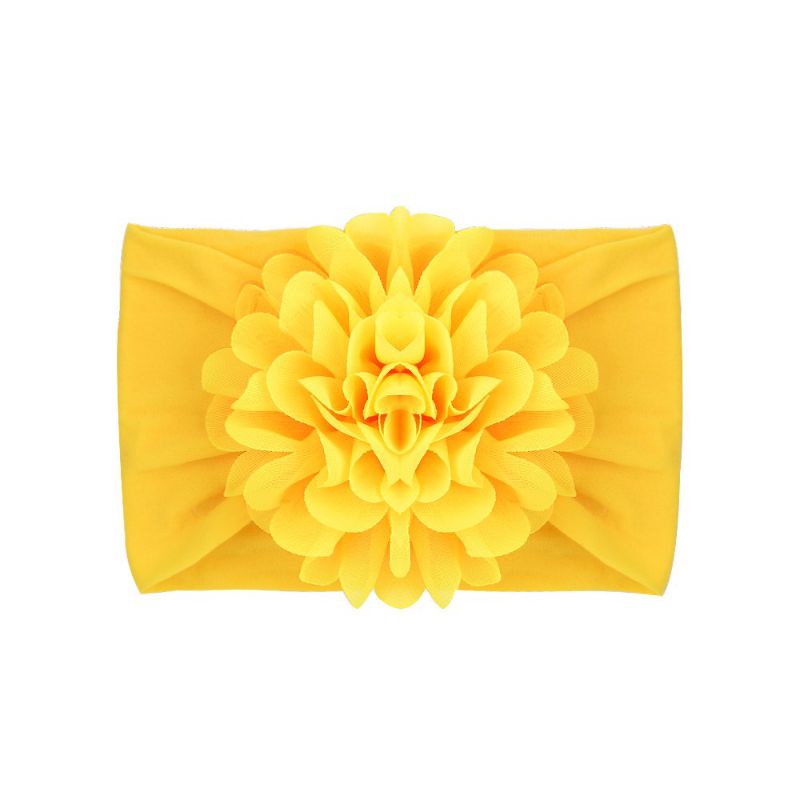 Turban bông hoa cho bé Băng đô bản to bông hoa cho bé gái