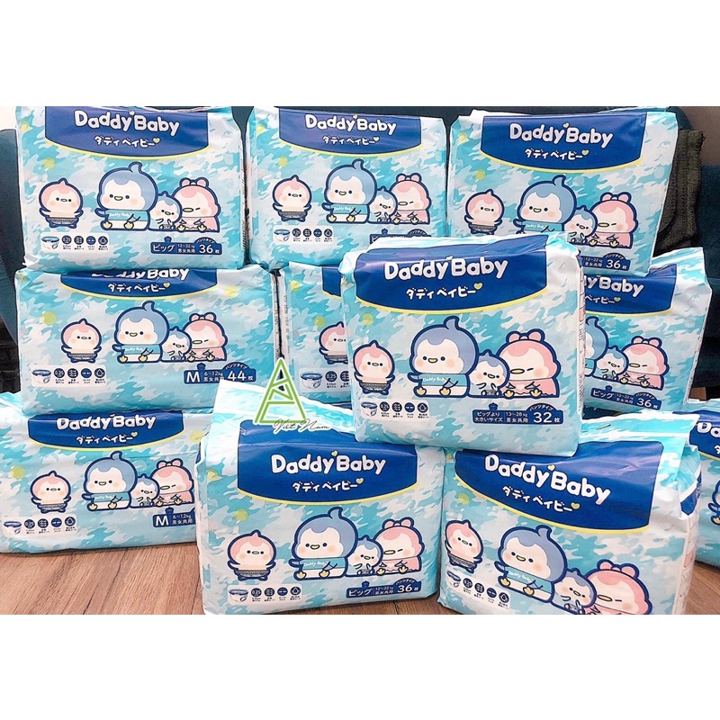 Bỉm quần Daddy Baby chim cánh cụt xuất Nhật Bản mỏng nhẹ như mây M44/L40/XL36/XXL32