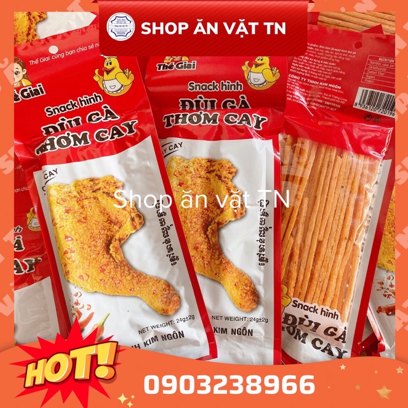 snack hình đui gà thơm cay