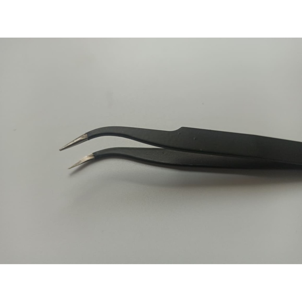 Nhíp nail - nhíp gắp đá đen cong thẳng VETUS