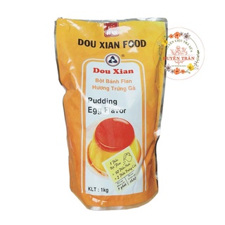Bột Pudding Làm Bánh Flan Hàng Huy Douxian 1kg Nhiều Mùi