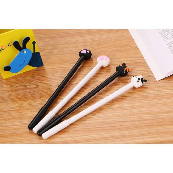 Bút Gel Nước Mực Đen MÈO NGỘ NGHĨNH Nhiều Màu H32