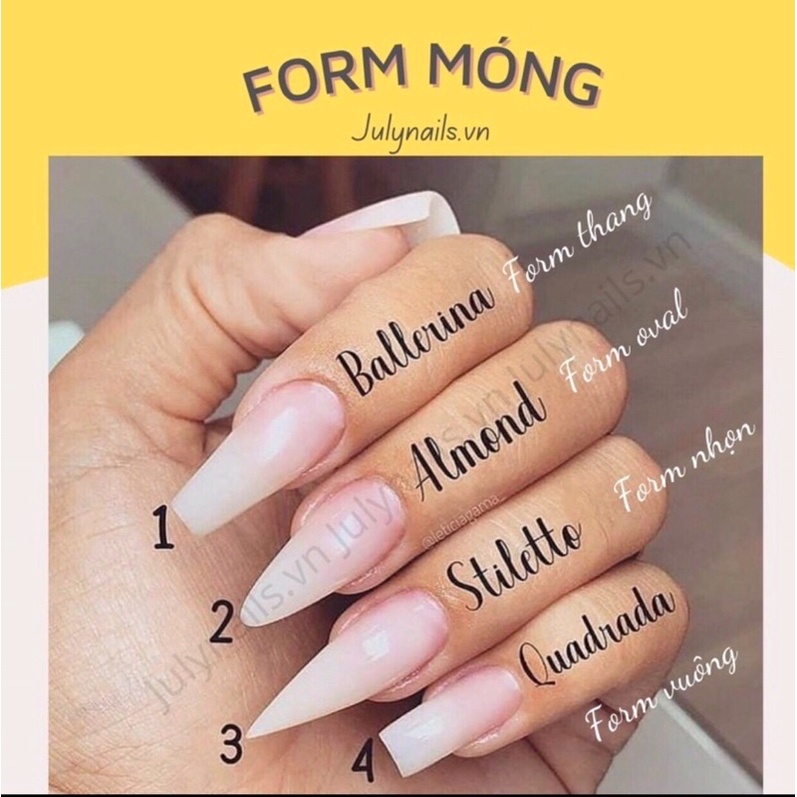Nail box móng úp thiết kế , móng tay giả , mẫu nail đẹp màu thạch tặng keo và dũa