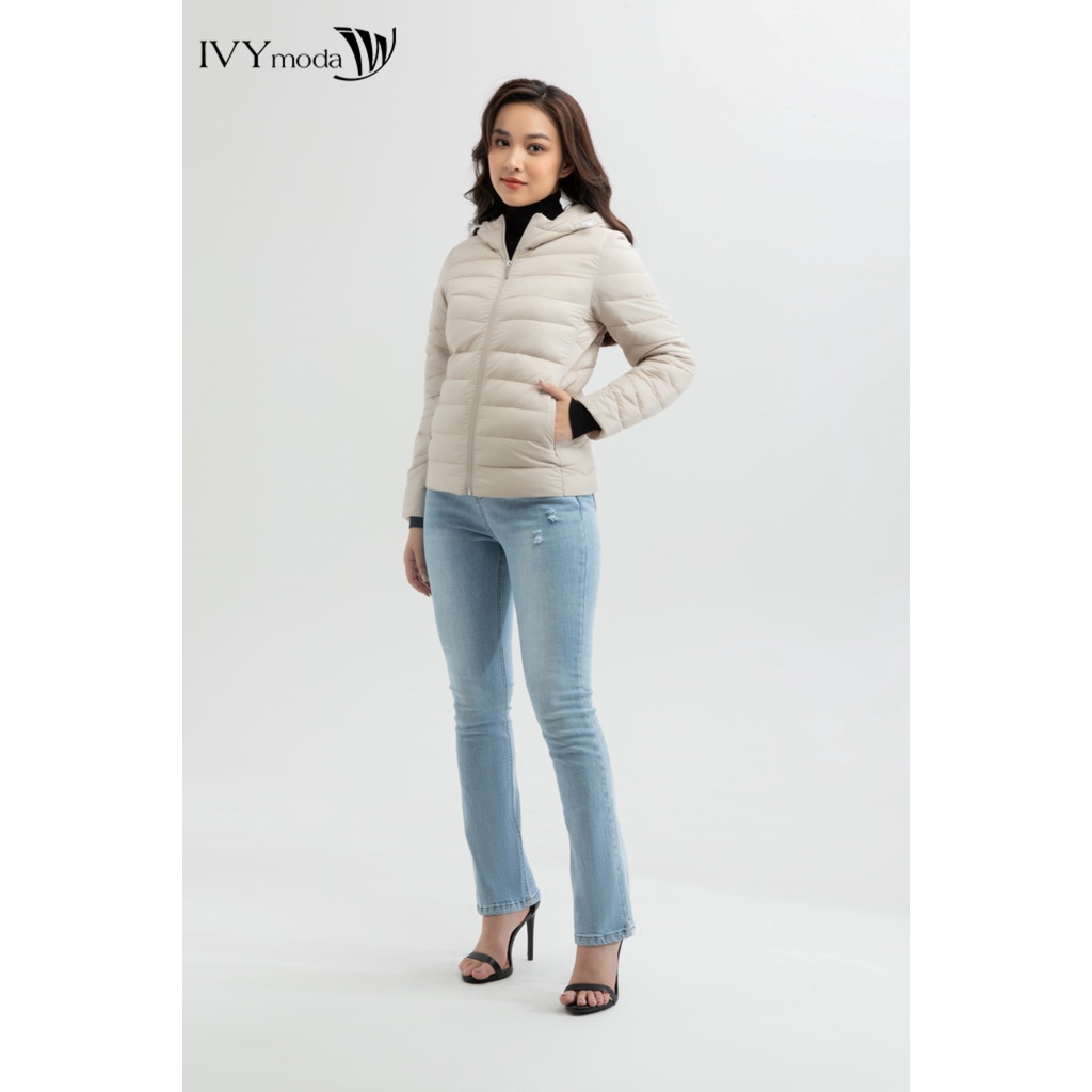 Áo khoác phao nữ cổ mũ IVY moda MS 70B7926