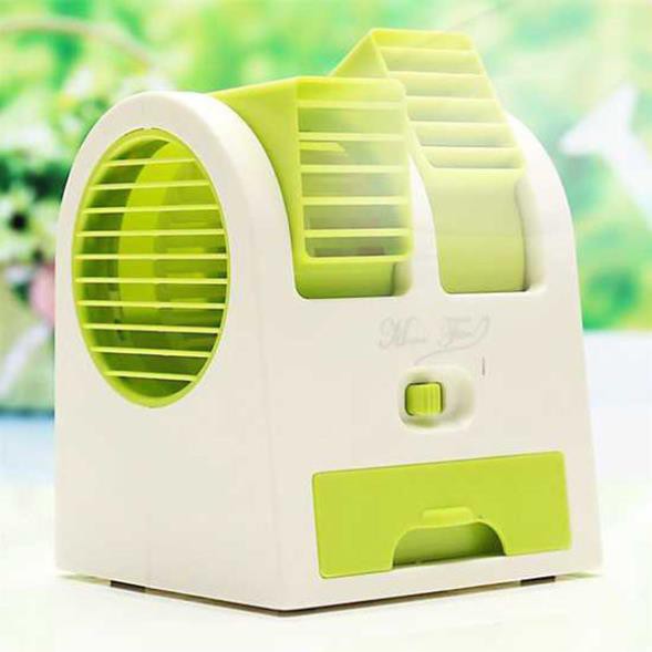 Quạt để bàn thông minh,quạt khay đá 2 cửa ( có hỗ trợ cổng USB,có thể dùng pin khi mất điện)