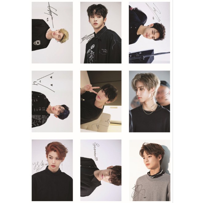 Lomo card ảnh nhóm Stray Kids UNVEIL - I am YOU Full 48 ảnh Có chữ ký