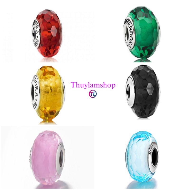 Charm radian panda charm bạc s925 đính đá pha lê vĩnh viễn bảo hành mã DG02