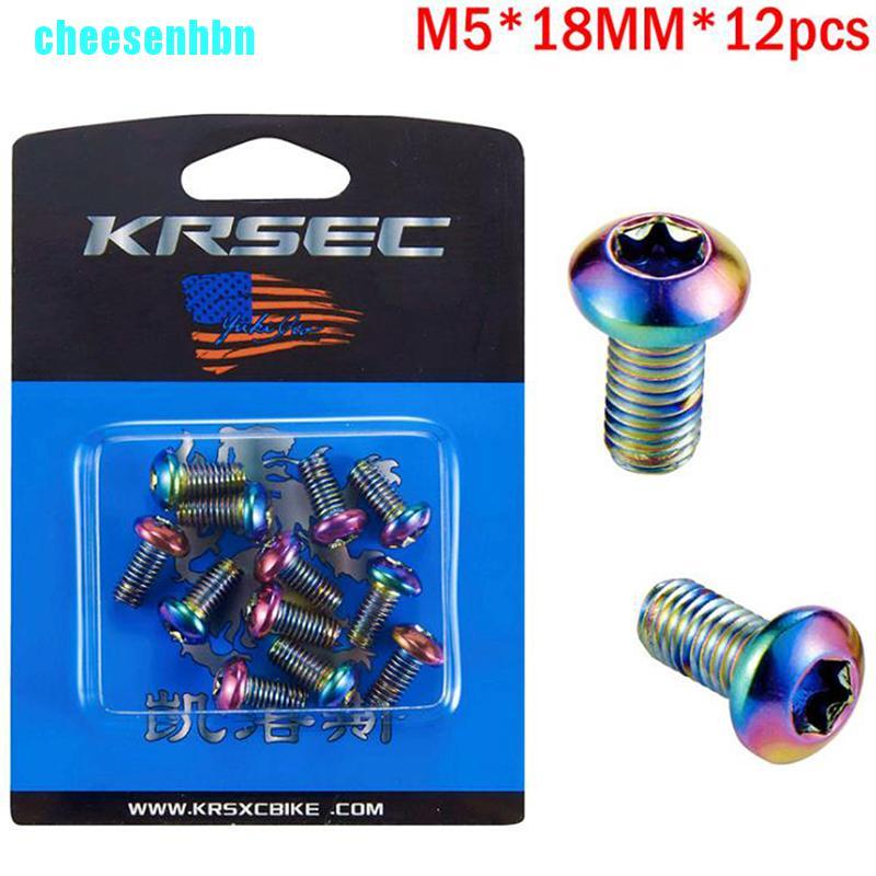 Bộ 12 Đinh Vít M5X10Mm Cho Đĩa Phanh Xe Đạp