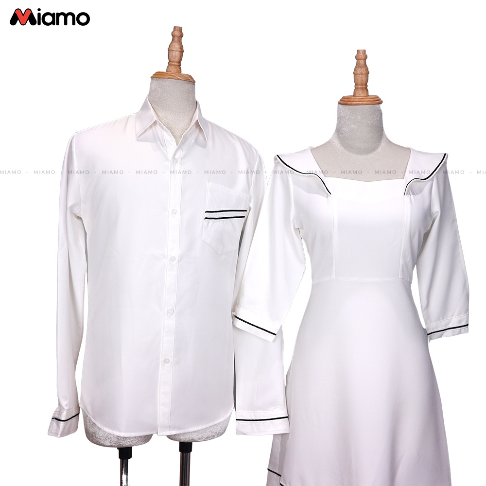 [Freeship] Set đồ đôi nam nữ couple phong cách hàn quốc, du lịch, chụp ảnh cưới, thời trang Miamo NB036 (kèm ảnh thật)