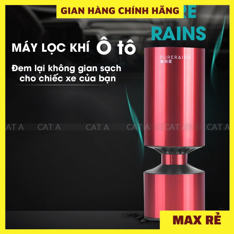 Máy lọc không khí mini cao cấp PURERAINS - Máy lọc không khí dành cho xe hơi, ô tô, phòng ngủ