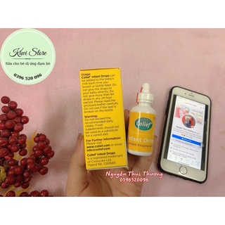 Colief Infant Drops Lactase Enzyme dành cho bé bất dung nạp Lactose, tiêu chảy 15 ml bill order chính chủ