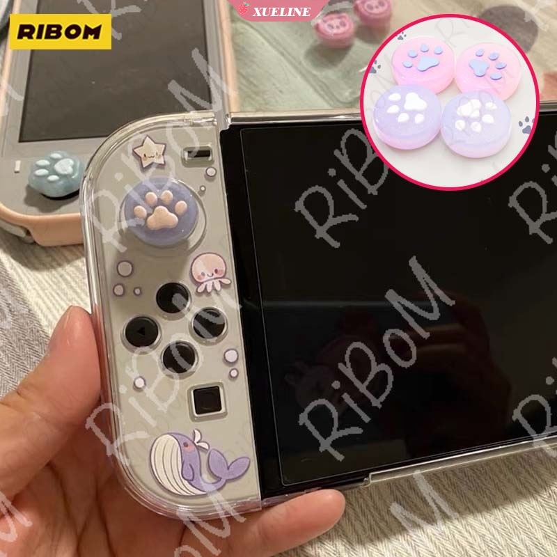 Set 4 Nắp Silicon Mềm Nhám Bảo Vệ Cần Điều Khiển Chơi Game Nintendo Switch