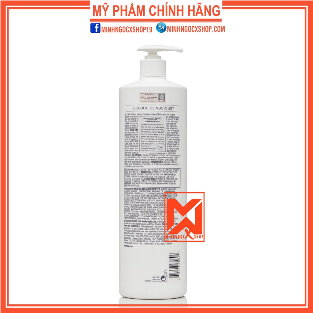 Dầu xả dưỡng màu TIGI COPYRIGHT COLOUR 970ml chính hãng