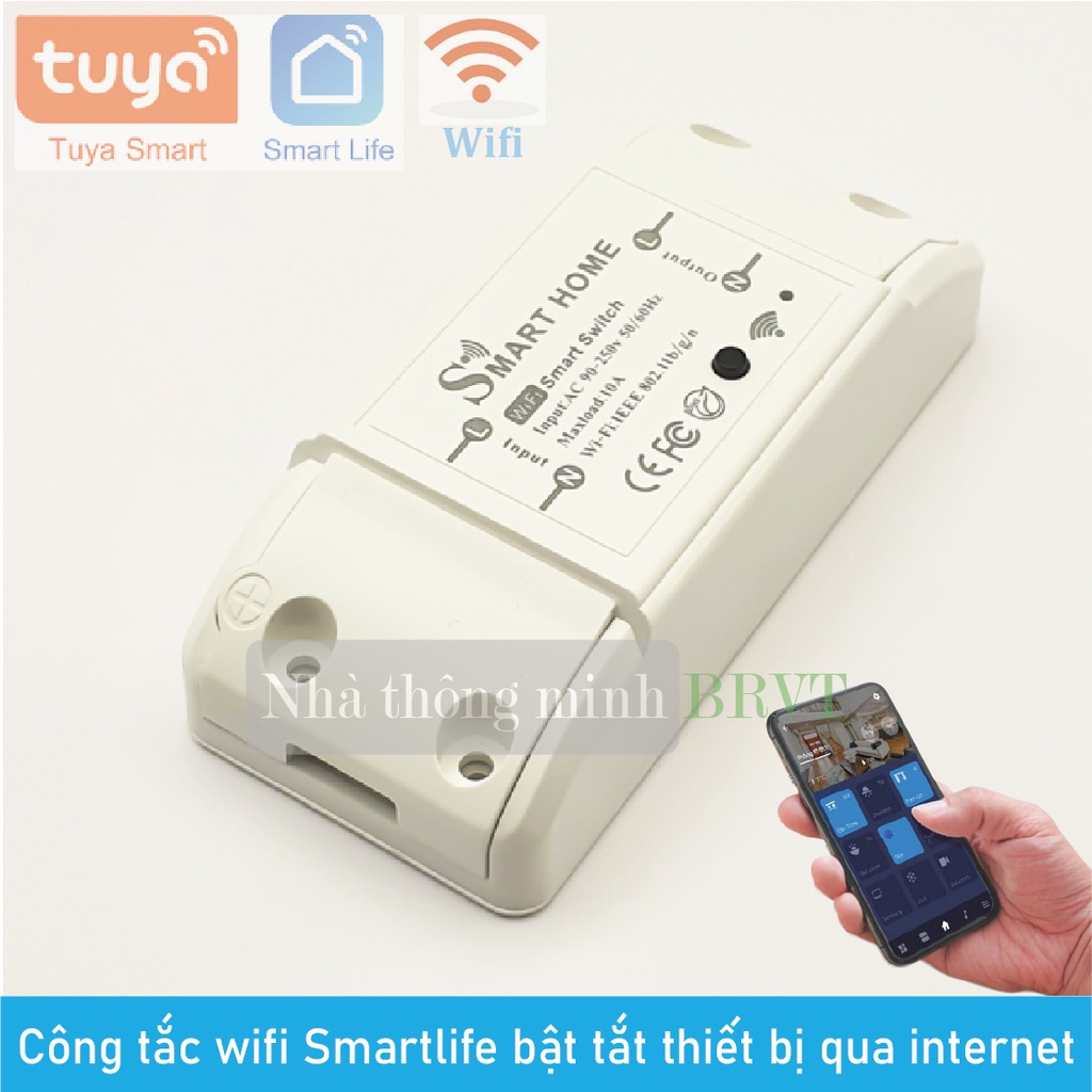 Công tắc wifi Smartlife điều khiển thiết bị điện từ xa qua internet cho ngôi nhà thông minh