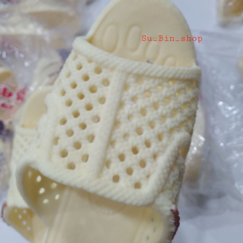 Dép tổ ong Thái Nguyên màu kem loại 1 đế dày