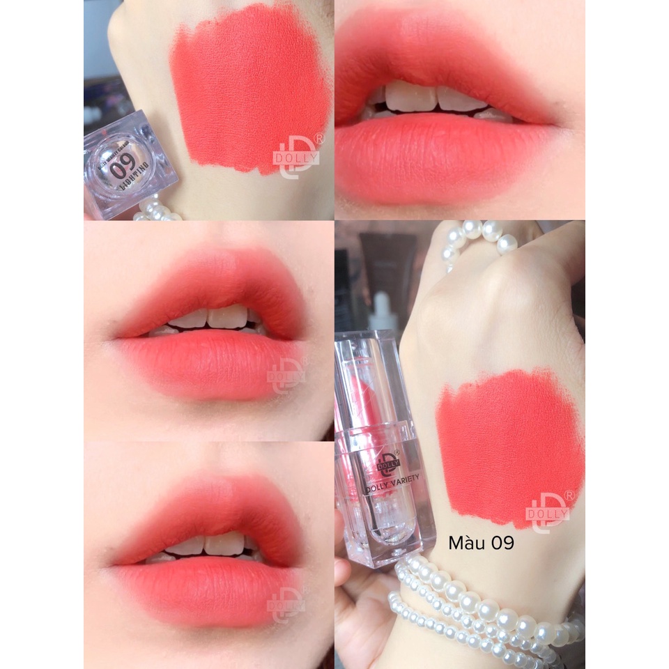 Son THỎI SÁP DOLLY dòng kem lì siêu mềm mịn, không chì, không trôi MÀU Cam hồng đào