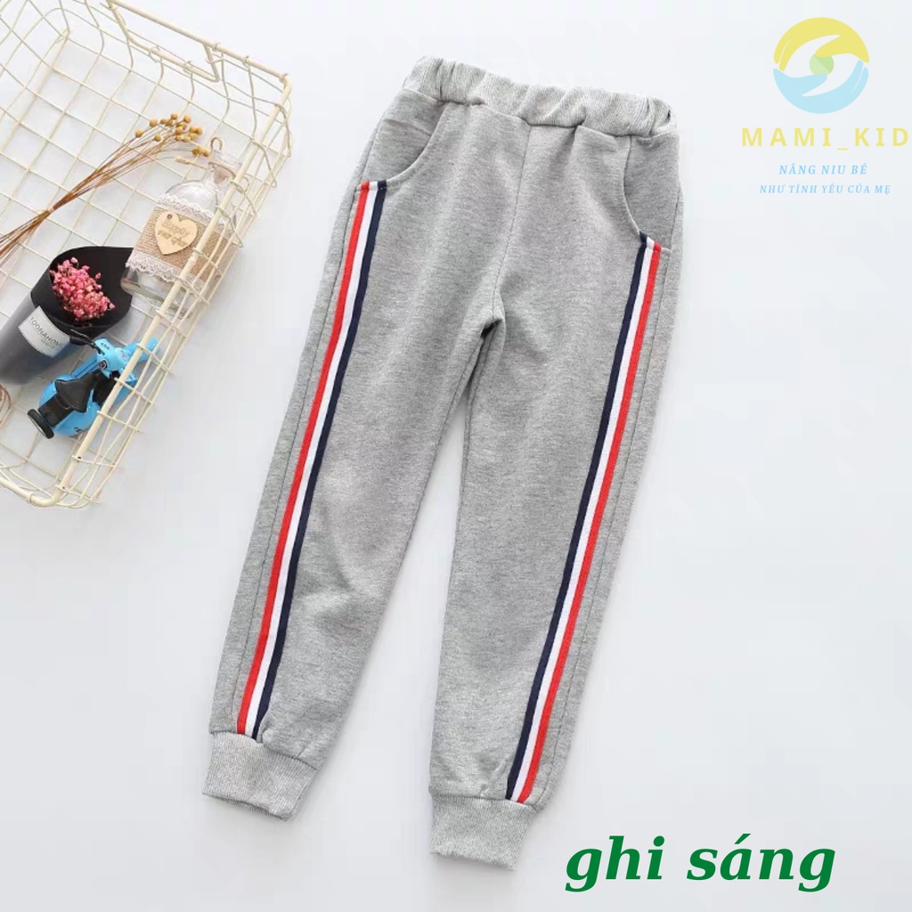 quần bé trai dáng thể thao LÓT LÔNG siêu ấm, sành điệu 9-36kg Mamikid