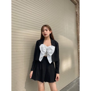 Áo nơ hai dây, có thun phía sau