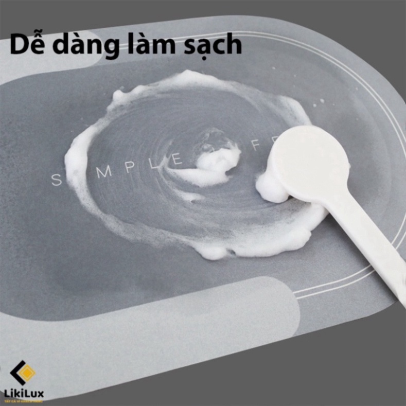 Thảm Hút Nước Siêu Thấm - Thảm Lau Chân mềm mỏng Siêu Dày, Siêu giột nước nguyên liệu Chống Trượt