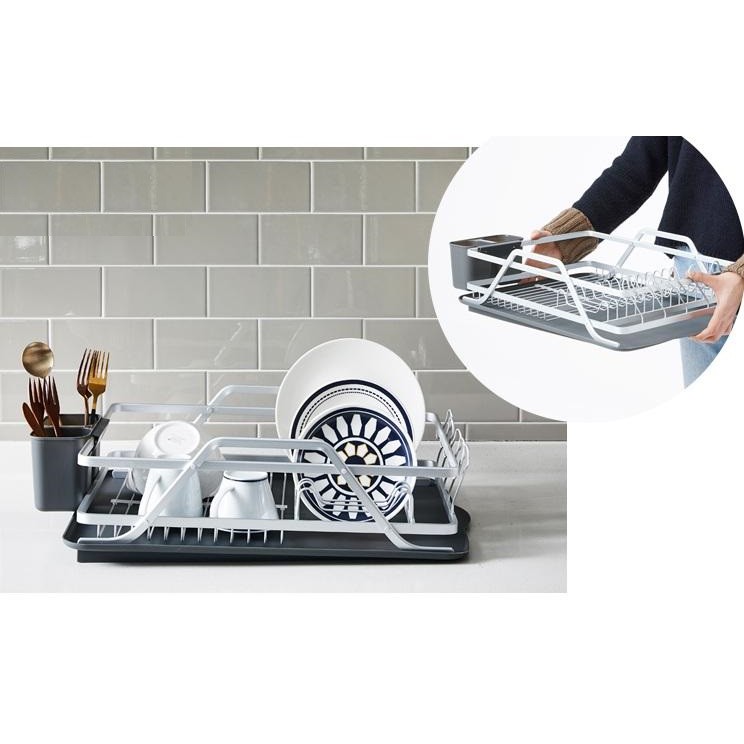 Kệ bát đĩa bằng nhôm Lock&Lock Aluminum Wave Dish Rack LDR205