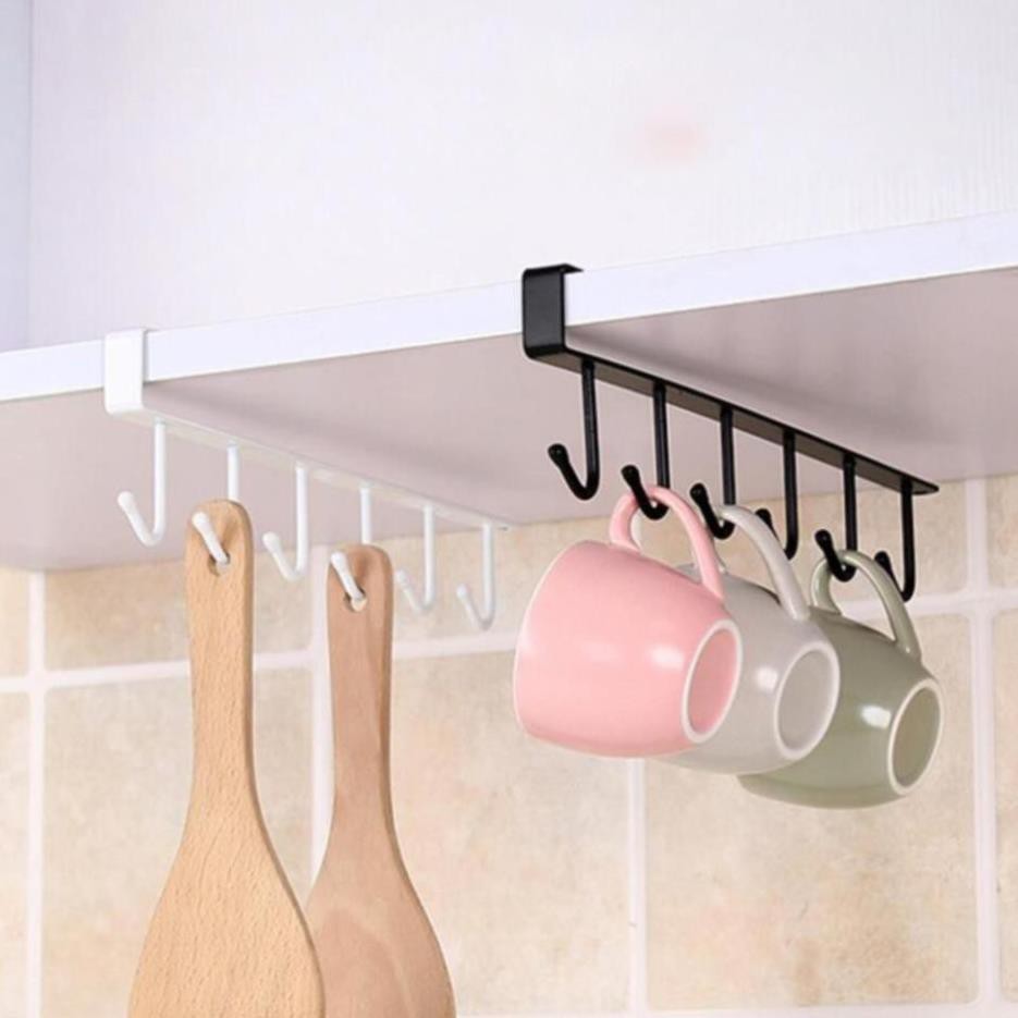 (SIÊU RẺ) Móc treo sắt gắn kệ bếp, tủ quần áo, bàn treo đồ
