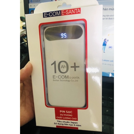 Pin sạc dự phòng ABS 10.000mAh "GIÁ GIẢM SỐC"