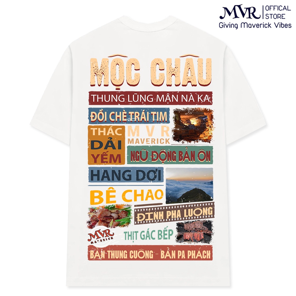 ÁO THUN Mộc Châu under form unisex ao cặp gia đình rộng tay dài lỡ genZ phông cotton fact localbrand MVR BB4298