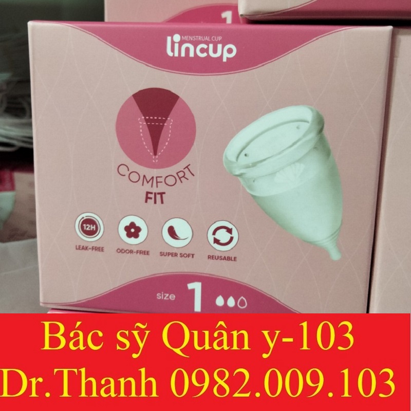 Cốc nguyệt san Lincup chính hãng size 25ml/34ml/40ml Nhập khẩu Mỹ, an toàn, tiện lợi