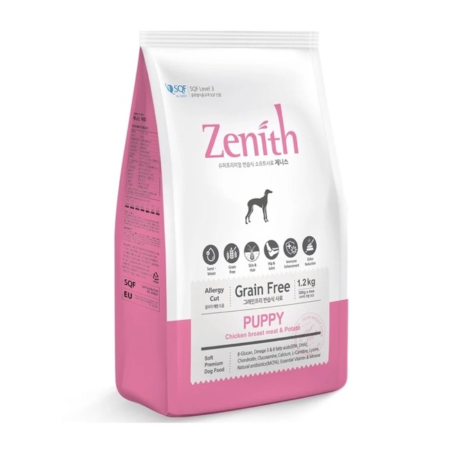 Thức ăn hạt mềm cho cún con Zenith puppy 1.2kg