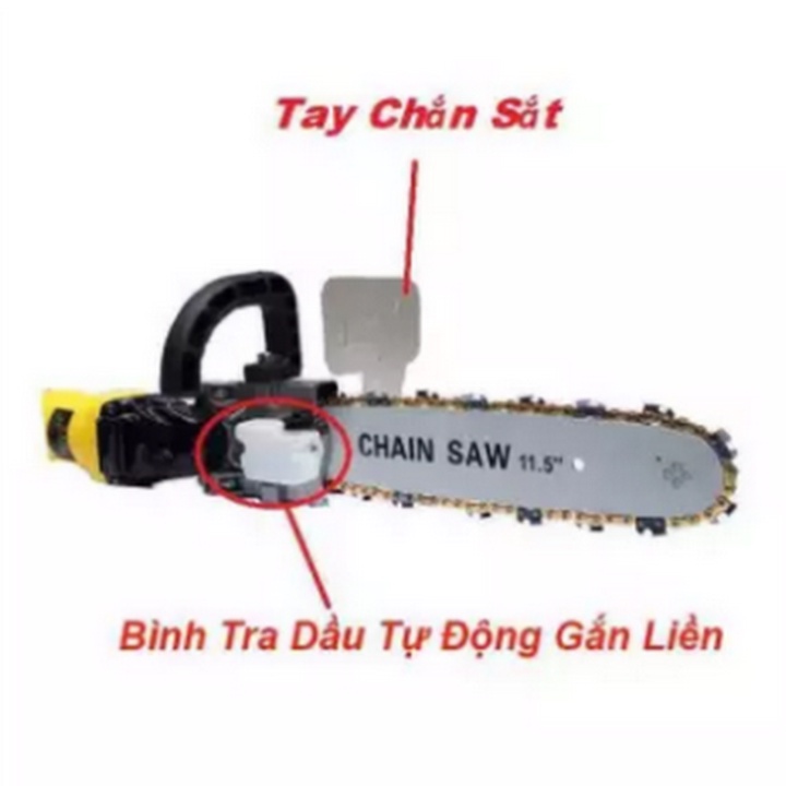Lưỡi cưa xích gắn máy mài cắt cầm tay Chain Saw - lưỡi cưa xích +tra dau tu dong