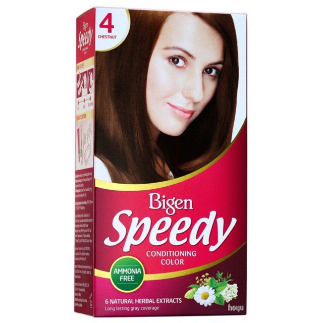 Thuốc nhuộm tóc bạc Bigen Speedy Conditioning Color (Số 4)