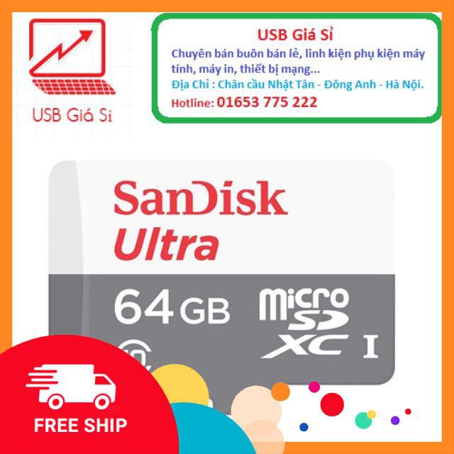 Thẻ nhớ MicroSDHC SanDisk Ultra 533X 64GB 80MB/s