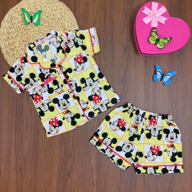 Bộ đùi Pijama Kate thái xinh xắn cho bé gái size nhí (10-28k) - Hirokids