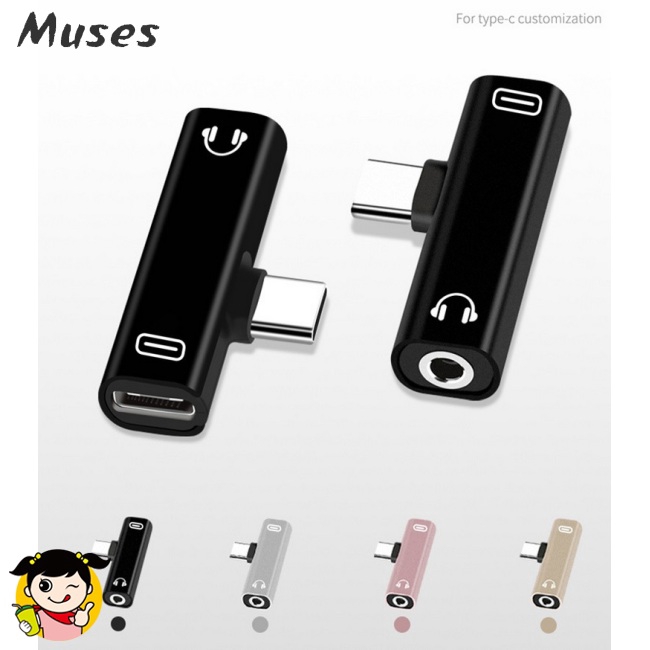 Muse07 Jack phân chia kết nối tai nghe sạc pin Type C USB-C chuyên dụng cho Xiaomi 6