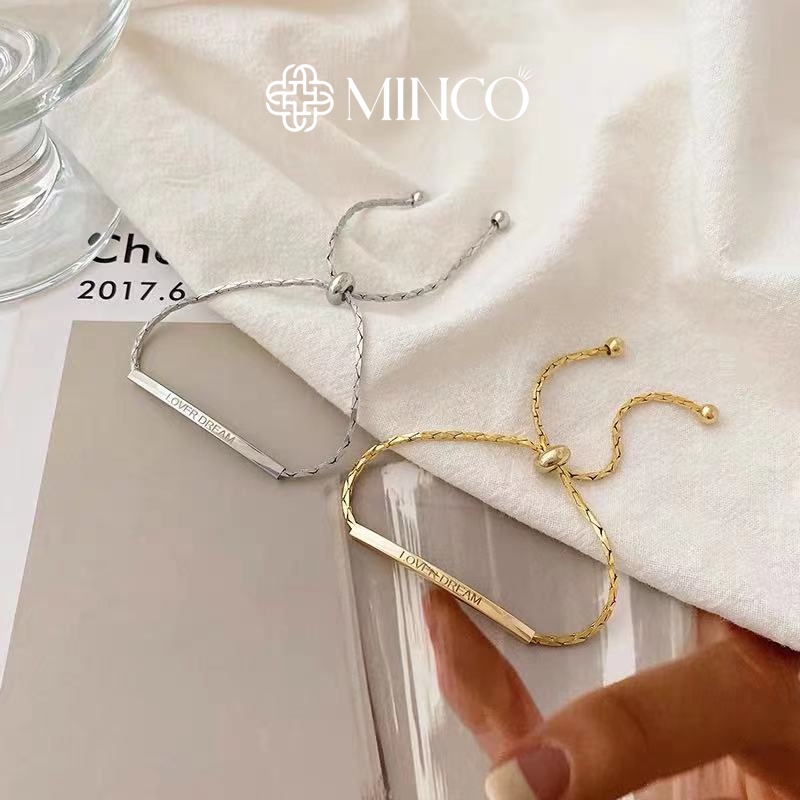 Lắc tay nữ dây rút Minco Accessories phụ kiện dự tiệc sang chảnh trang sức nữ kỷ yếu đẹp VT30