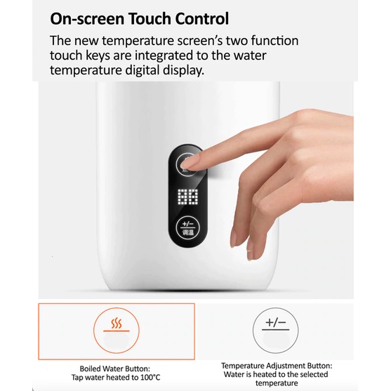 Bình đun nước giữ nhiệt Xiaomi Deerma DR035 portable electric water bottle - Hàng Chính Hãng
