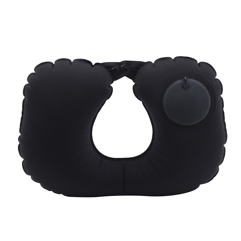 Portable Inflatable U Shaped Travel Pillow Functional Neck Car Head Rest Air Cushion for Travel Office Nap Head Rest Air Cushion Neck Pillow