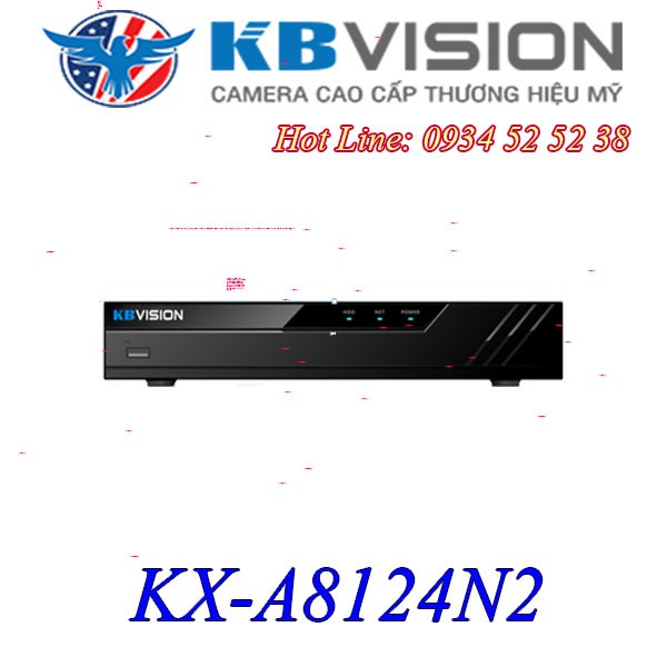 Đầu Ghi IP Kbvision 4 Kênh KX-A8124N2 Hỗ Trợ Camera Đến 8MP