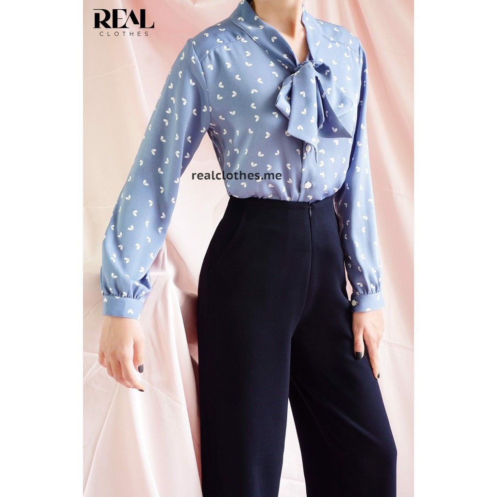 Quần suông Cindy xanh đen_REAL