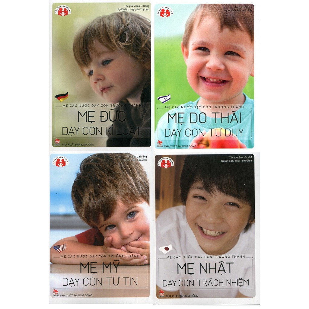 Sách - Combo 4 cuốn Mẹ Các Nước Dạy Con Trưởng Thành( lẻ, trọn bộ)