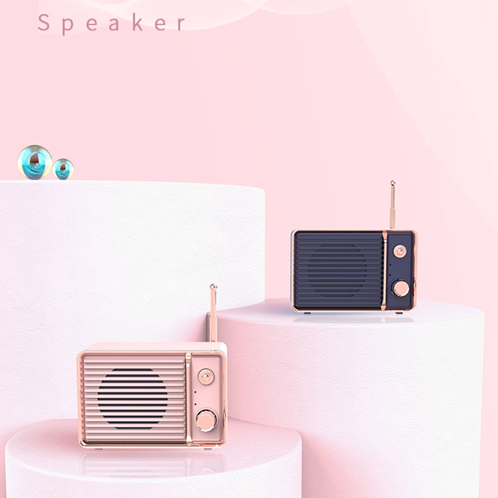 Loa bluetooth hình chiếc radio cổng USB 3D nhỏ gọn và dễ thương