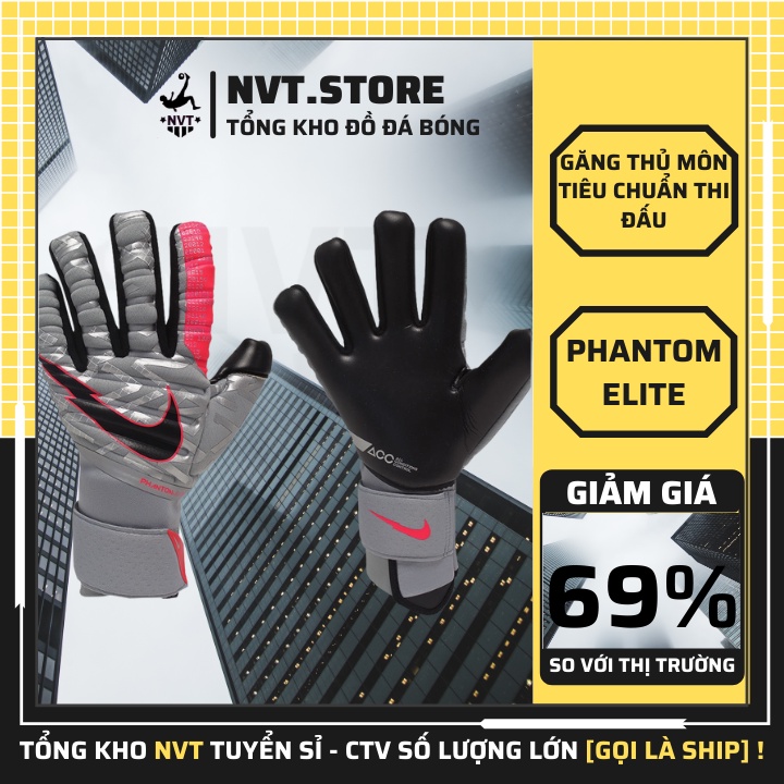 Bao tay bắt bóng trẻ em Nike Phantom, găng tay thủ môn trẻ em CAO CẤP, DÍNH BÓNG siêu tốt - NVT.store.vn