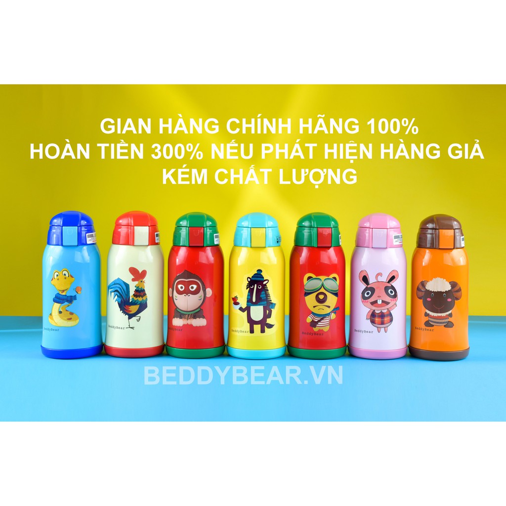 Bình giữ nhiệt cho Bé Trai hoặc Gái - Chính hãng 100% Beddy Bear - Dung tích 600 ml - Phù hợp Bé từ 2 tuổi trở