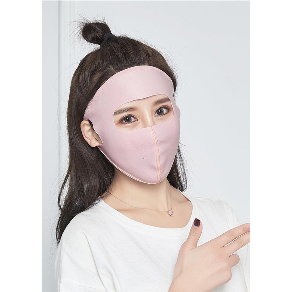 Khẩu trang ninja 2 lớp vải cotton thông hơi che kín mặt chống tia UV nam , nữ