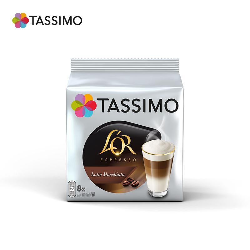 ♣Đức BOCSH Bosch / Tassimo Capsule Coffee LOR Lựa chọn 16 Latte Macchiatoes, 8 Ly