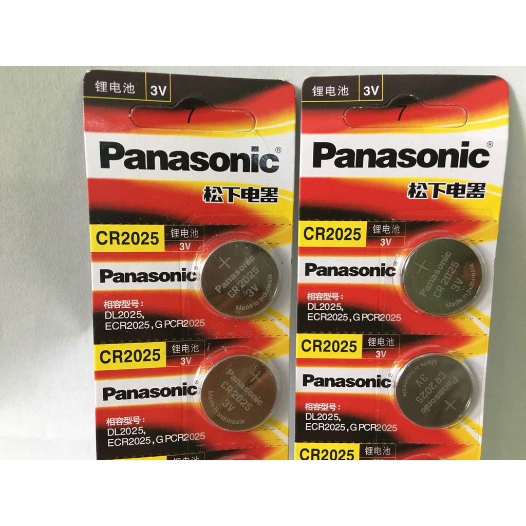 Pin nút Panasonic CR2025 / CR2032 / CR2016 Lithium 3V cho điều khiển từ xa, chìa khóa điện tử