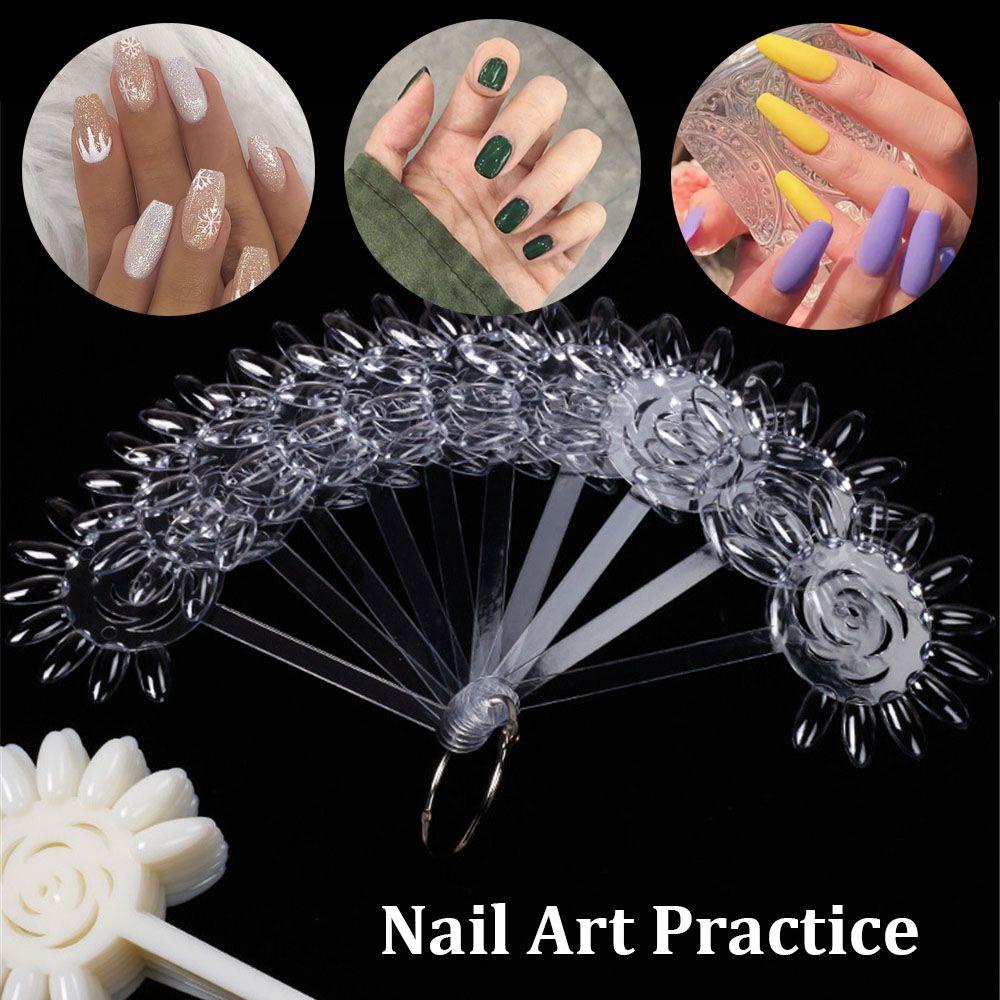 LAY Set 24 Dụng Cụ Luyện Tập Làm Móng Nhiều Màu Sắc Cho Người Mới Bắt Đầu