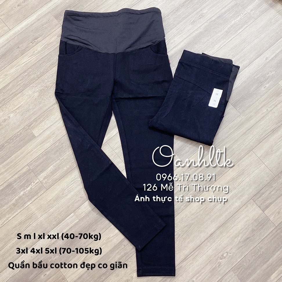 Quần Bầu Bigsize - Quần Bầu Công Sở Cotton Đẹp Co Giãn Thoải Mái