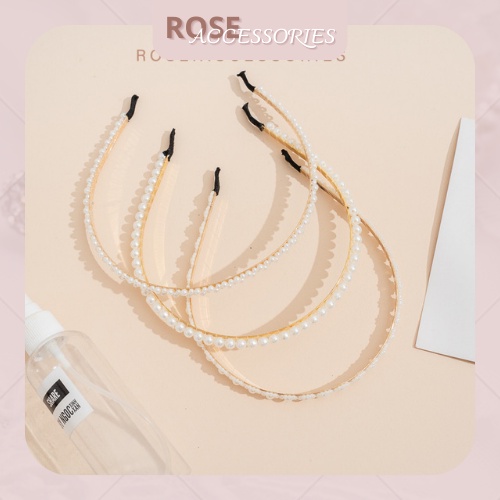 Bờm tóc ngọc trai nhân tạo phong cách Hàn Quốc Rose.Accessories mã B01